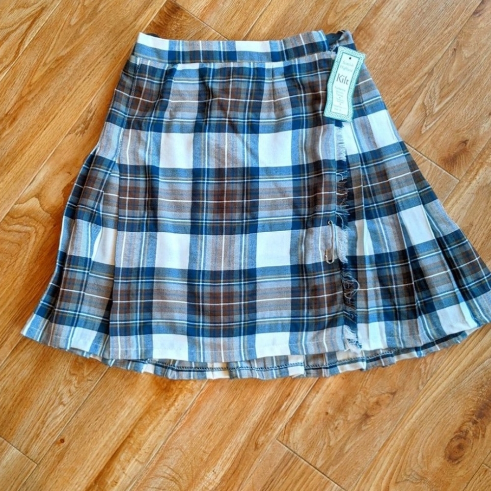 Authentic Scottish Highland Kilt- woven tarten blue Stuart